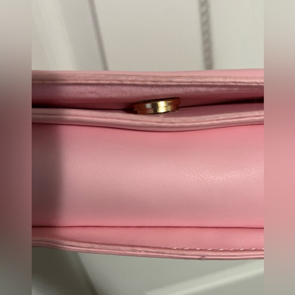 Purse, pink with gold accents. - Picture 8 of 8